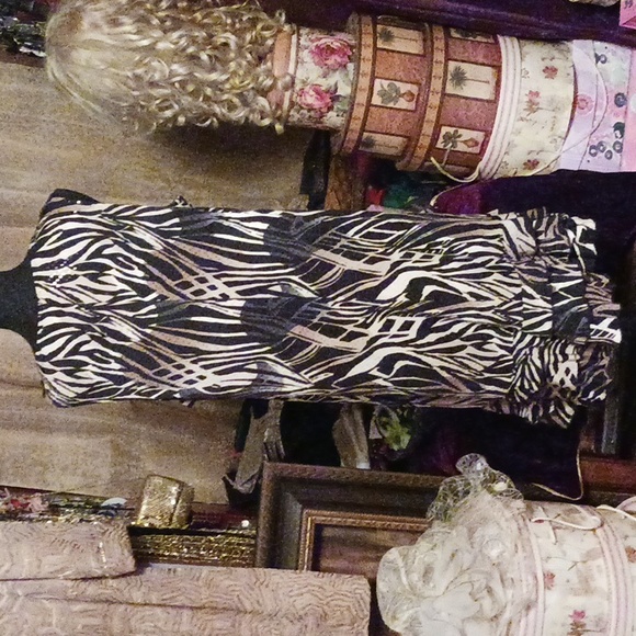 MSK Women Sparkly Abstract Dress 2X - Picture 2 of 4
